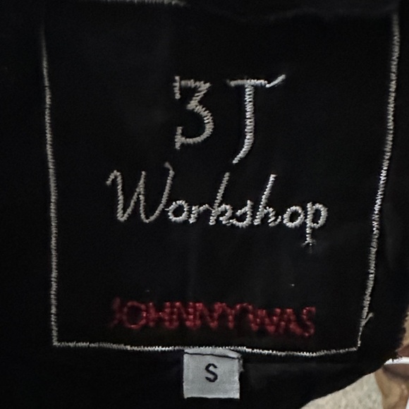 Johnny Was 3J Workshop Embroidered🌸Yoke Dress – Black Floral Boho | Size S - Picture 6 of 10